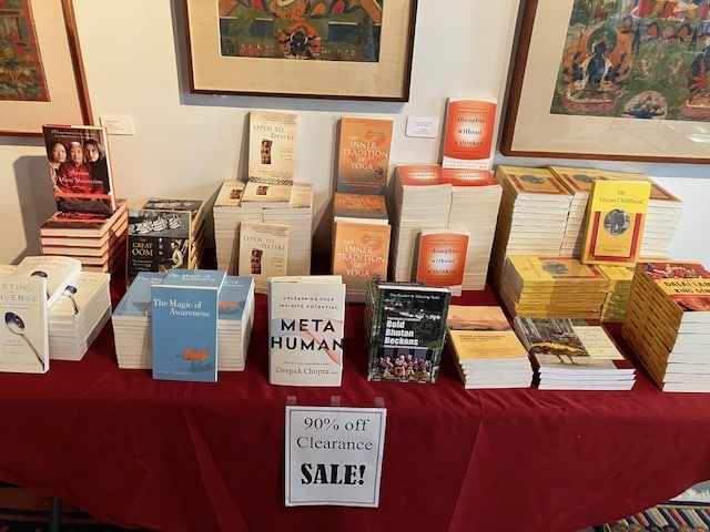 LARGE BOOK SALE AT TIBET HOUSE – 90% Off All Books!