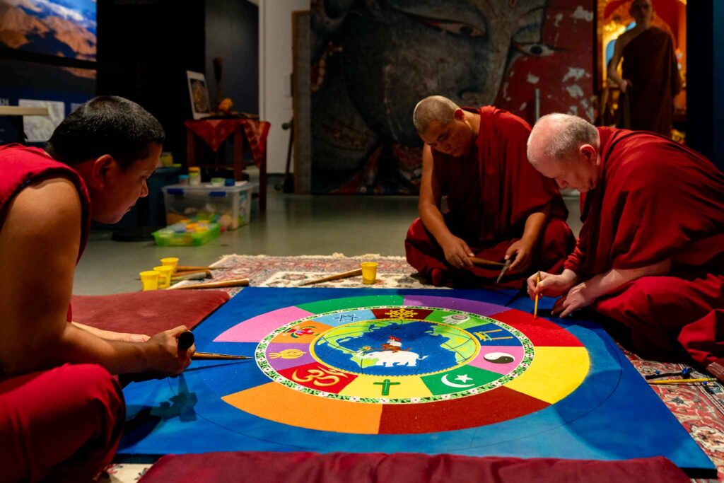 Sand Mandala Creation | Exploration of Faith through Art | Tashi Kyil Monastery