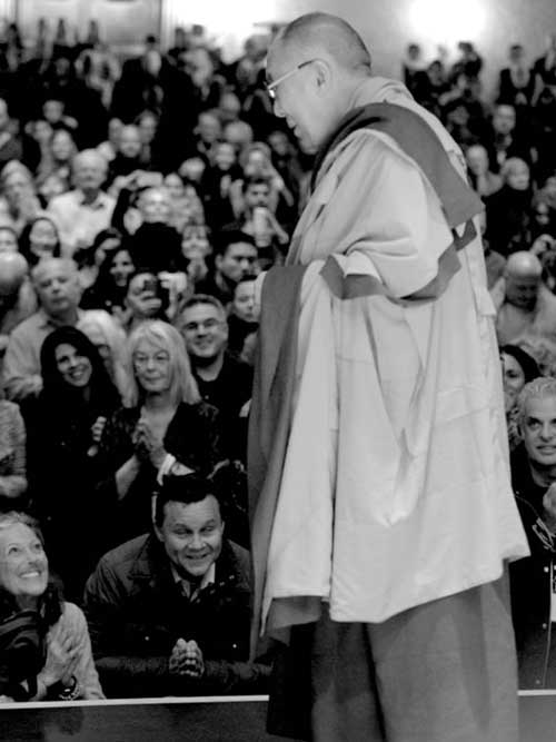 His Holiness as a human being promoting universal values