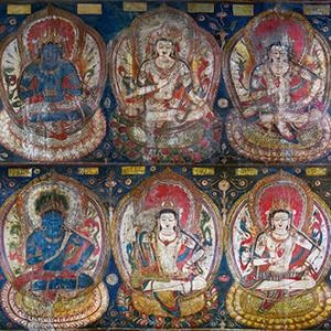 35) Tabo Ambulatory Blue+White Bodhisattvas